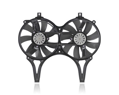 Dual Radiator and Condenser Fan Assembly For MB3115109 96-97 Mercedes-Benz E300/320, 98-02 E420/430, 99-02 E55