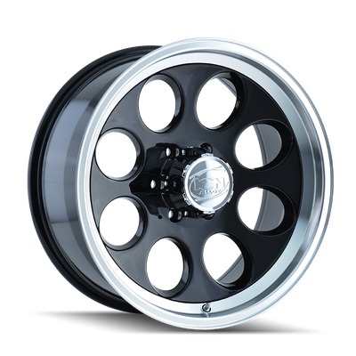 171 - 17in, Gloss Black Machined, 17X9, 5x114.3, 0mm, 729419005092, 729419005092
