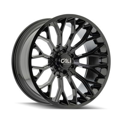 Evoke - 24in, Gloss Black, 24X12, 6x135, -19mm, 729419196790, 729419196790