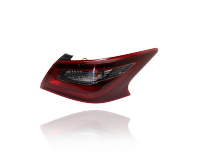 Tail Light Assembly For 16-18 Nissan Altima Sedan-SR (Exclude S/SL/SV/Tech) - Outer on Body, With Smoke Lens - Right Hand / Passenger - CAPA - 265509HS1A