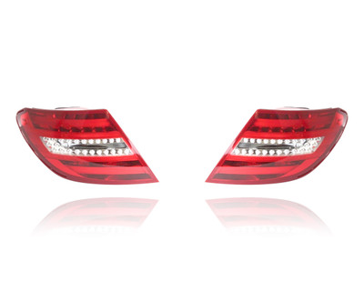 Tail Light Assembly For 2049060703, 2049060603 12-14 Mercedes-Benz C-Class Sedan, 12-15 Coupe - LED, Pair, Left Driver + Right Passenger Set Tail Light Assembly For 2049060703, 2049060603 12-14 Mercedes-Benz C-Class Sedan, 12-15 Coupe - LED, Pair, Left Driver + Right Passenger Set