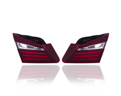 Tail Light Assembly For HO2803109; HO2802109 16-17 Honda Accord Sedan - Pair Left and Right Set, Inner On Luggage Lid, CAPA