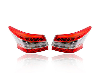 Tail Light Assembly For 13-15 Nissan Sentra - Both Pair, Left Driver Right Passenger Hand, Outer - On Body, NSF-Certified - 265503SG0A, 265553SG0A Tail Light Assembly For 13-15 Nissan Sentra - Both Pair, Left Driver Right Passenger Hand, Outer - On Body, NSF-Certified - 265503SG0A, 265553SG0A