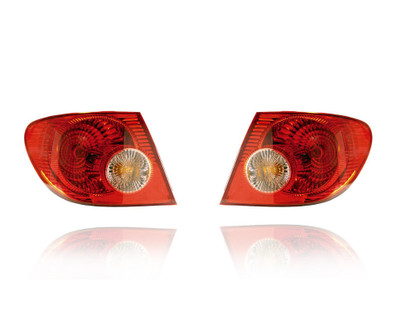 Tail Light Assembly For 05-08 Toyota Corolla - Outer - Pair, Left Driver + Right Passenger Set - 8155002290, 8156002290 Tail Light Assembly For 05-08 Toyota Corolla - Outer - Pair, Left Driver + Right Passenger Set - 8155002290, 8156002290