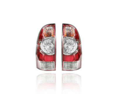 Tail Light Assembly For 09-11 Toyota Tacoma, 12-15 LED-Type - Both Pair, Left Driver Right Passenger - 8155004160, 8156004160