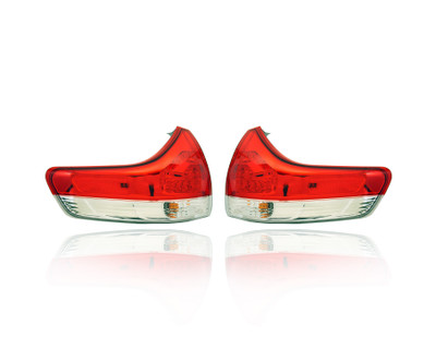 Tail Light Assembly For 11-14 Toyota Sienna (Exclude SE-Model) - Both Pair Left Driver Right Passenger, Outer On Body, NSF-Certified - 8155008030, 8156008030