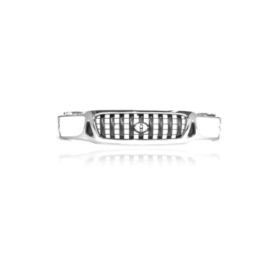 Grille For 5310004240 01-04 Toyota Tacoma Base & Prerunner (Exclude S-Runner) - Chrome/Black - With Emblem Provision Grille For 5310004240 01-04 Toyota Tacoma Base & Prerunner (Exclude S-Runner) - Chrome/Black - With Emblem Provision