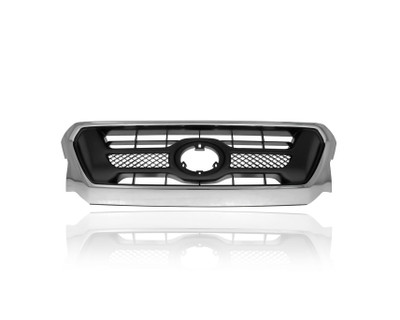Grille For 5310004491 12-15 Toyota Tacoma - Chrome/Black - With Emblem Provision Grille For 5310004491 12-15 Toyota Tacoma - Chrome/Black - With Emblem Provision