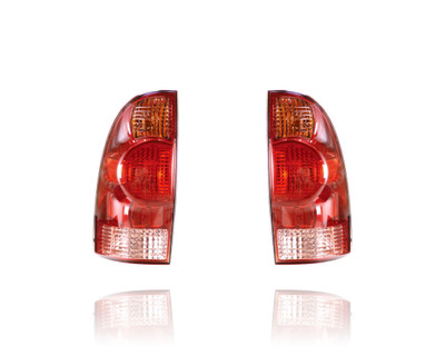 Tail Light Assembly For 05-08 Toyota Tacoma, 12-15 Standard-Type - Both Pair, Left Driver Right Passenger (CAPA-Certified) - 8155004150, 8156004150