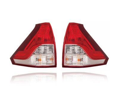 Tail Light Assembly For 12-14 Honda CR-V - Lower - Pair, Left Driver + Right Passenger Set - 33500T0AA01, 33550T0AA01