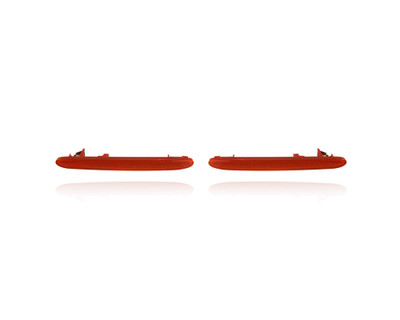 Bumper Cover Reflector - Compatible/Replacement for '04-08 Acura TSX, 05-06 Honda CR-V, 09-11 Element - Rear - Pair, Left Driver + Right Passenger Set - 33505SEA013, 33555SEA013 - CAPA Bumper Cover Reflector - Compatible/Replacement for '04-08 Acura TSX, 05-06 Honda CR-V, 09-11 Element - Rear - Pair, Left Driver + Right Passenger Set - 33505SEA013, 33555SEA013 - CAPA