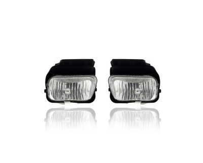 Fog Light Assembly - Compatible/Replacement for '03-04 Chevrolet Silverado, 02-06 Avalanche - Rectangle-Shape For Metal Bumper Models - Left Driver + Right Passenger Set - 15190983, 15190982 Fog Light Assembly - Compatible/Replacement for '03-04 Chevrolet Silverado, 02-06 Avalanche - Rectangle-Shape For Metal Bumper Models - Left Driver + Right Passenger Set - 15190983, 15190982
