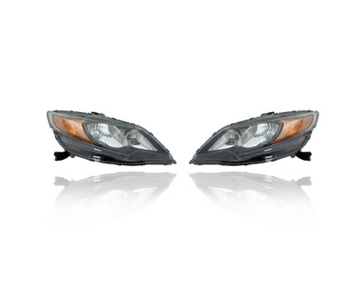 Headlight Assembly - Compatible/Replacement for '14-15 Honda Civic Coupe - Halogen - Pair, Left Driver + Right Passenger Set - 33100TS8A51, 33150TS8A51 - CAPA Headlight Assembly - Compatible/Replacement for '14-15 Honda Civic Coupe - Halogen - Pair, Left Driver + Right Passenger Set - 33100TS8A51, 33150TS8A51 - CAPA