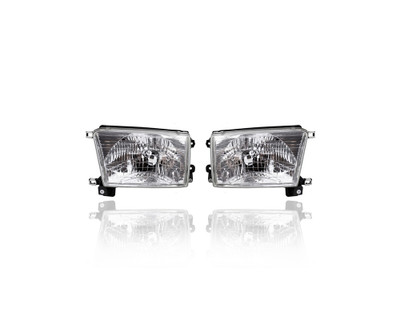 Headlight Assembly - Compatible/Replacement for '99-02 Toyota 4Runner - Pair, Left Driver + Right Passenger Set - 8111035320, 8115035300 Headlight Assembly - Compatible/Replacement for '99-02 Toyota 4Runner - Pair, Left Driver + Right Passenger Set - 8111035320, 8115035300