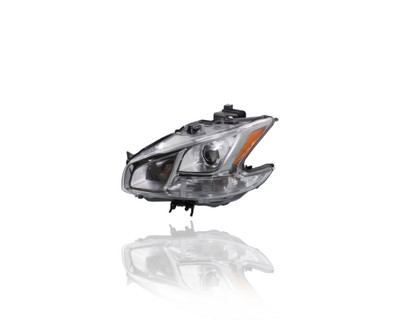 Headlight Assembly - Compatible/Replacement for '09-14 Nissan Maxima S-Model Only - Halogen Type, Chrome Bezel - Left Hand - Driver - 260609N00A - CAPA Headlight Assembly - Compatible/Replacement for '09-14 Nissan Maxima S-Model Only - Halogen Type, Chrome Bezel - Left Hand - Driver - 260609N00A - CAPA