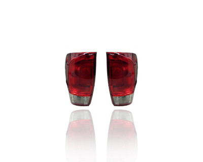 Tail Light Assembly - Compatible/Replacement for '16-17 Toyota Tacoma SR/SR5 - Red Bezel - Pair, Left Driver + Right Passenger Set - 8155004170, 8156004170 Tail Light Assembly - Compatible/Replacement for '16-17 Toyota Tacoma SR/SR5 - Red Bezel - Pair, Left Driver + Right Passenger Set - 8155004170, 8156004170
