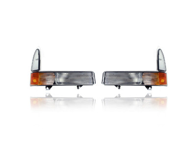 Turn Signal - Parking Light - Compatible/Replacement for '02-04 Ford Super-Duty, 01-05 Excursion With No-Boundaries Package - Pair, Left Driver + Right Passenger Set 2C3Z13200AA, 2C3Z13201AA Turn Signal - Parking Light - Compatible/Replacement for '02-04 Ford Super-Duty, 01-05 Excursion With No-Boundaries Package - Pair, Left Driver + Right Passenger Set 2C3Z13200AA, 2C3Z13201AA