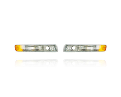Turn Signal - Parking - Side Marker Light - Compatible/Replacement for '99-07 GMC Sierra, 00-06 Yukon Yukon-XL - Pair, Left Driver + Right Passenger Set - 15199561, 15199560 - CAPA Turn Signal - Parking - Side Marker Light - Compatible/Replacement for '99-07 GMC Sierra, 00-06 Yukon Yukon-XL - Pair, Left Driver + Right Passenger Set - 15199561, 15199560 - CAPA