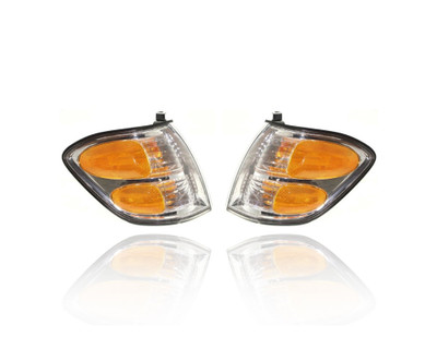 Turn Signal - Parking - Side Marker Light Assembly - Compatible/Replacement for '01-04 Toyota Sequoia, 00-04 Tundra Double-Cab - Pair, Left Driver + Right Passenger Set - 815100C020, 815200C020 Turn Signal - Parking - Side Marker Light Assembly - Compatible/Replacement for '01-04 Toyota Sequoia, 00-04 Tundra Double-Cab - Pair, Left Driver + Right Passenger Set - 815100C020, 815200C020