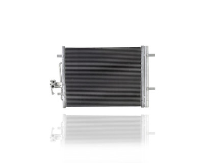 A-C Condenser - Compatible/Replacement for '12-17 Land Rover Range Rover Evoque - With Transmission Oil Cooler + Receiver & Dryer - LR034171