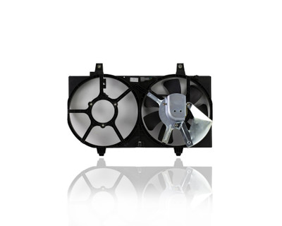 Dual Radiator and Condenser Fan Assembly - Compatible/Replacement for '00-01 Nissan Sentra 4-Cylinder 1.8/2.0 Liter-Only (For Models Without AC) - 214816M110 Dual Radiator and Condenser Fan Assembly - Compatible/Replacement for '00-01 Nissan Sentra 4-Cylinder 1.8/2.0 Liter-Only (For Models Without AC) - 214816M110