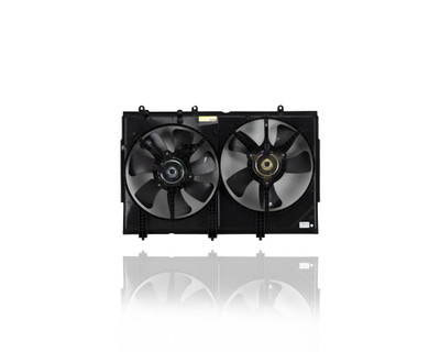 Dual Radiator and Condenser Fan Assembly - Compatible/Replacement for '03-06 Mitsubishi Outlander 4-Cylinder 2.4 Liter - Without Fan Control Module - MR993933 Dual Radiator and Condenser Fan Assembly - Compatible/Replacement for '03-06 Mitsubishi Outlander 4-Cylinder 2.4 Liter - Without Fan Control Module - MR993933