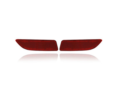 Bumper Reflector - Compatible/Replacement for '11-13 Toyota Corolla - Rear - Pair, Left Driver + Right Passenger Set - 8191002130, 8192002030 - CAPA Bumper Reflector - Compatible/Replacement for '11-13 Toyota Corolla - Rear - Pair, Left Driver + Right Passenger Set - 8191002130, 8192002030 - CAPA