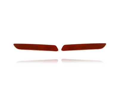 Bumper Reflector - Compatible/Replacement for '10-11 Honda CR-V - Rear - Pair, Left Driver + Right Passenger Set - 33505SWAJ01, 33555SWAJ01 Bumper Reflector - Compatible/Replacement for '10-11 Honda CR-V - Rear - Pair, Left Driver + Right Passenger Set - 33505SWAJ01, 33555SWAJ01