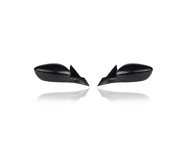 Door Mirror - Compatible/Replacement for '18-21 Honda Accord Sedan LX/Sport 1.5 Turbo - Powered, Non-Heated, Unpainted - Pair, Left Driver + Right Passenger Set - 76208TVAA02, 76258TVAA02