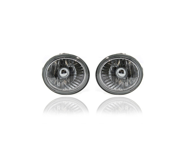 Fog Light Assembly - Compatible/Replacement for '02-04 Nissan Altima, 03-07 Murano 03-05 FX35/FX45 - Pair, Left Driver + Right Passenger Set - 261508J025, 261558J025