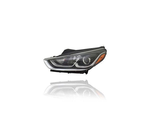 Headlight Assembly - Compatible/Replacement for '18-19 Hyundai Sonata SE/Eco/SEL/Sport - Halogen - Left Hand - Driver - 92101C2500