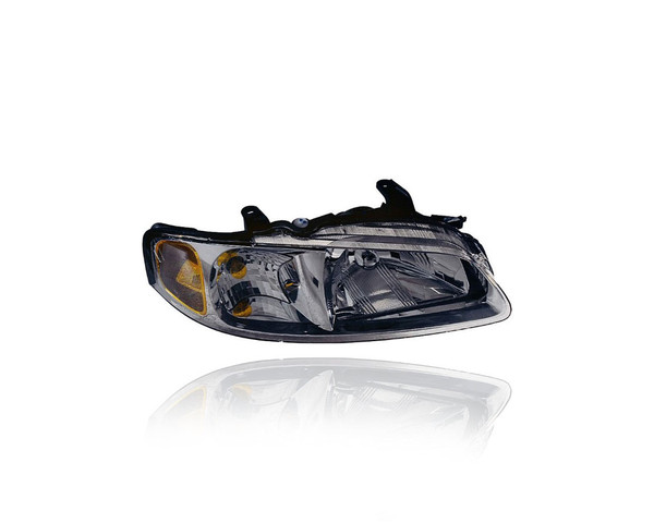 Headlight Assembly - Compatible/Replacement for '00-01 Nissan Sentra Base/XE/SE/CA/GXE - Chrome Interior - Right Hand - Passenger - 260105M026