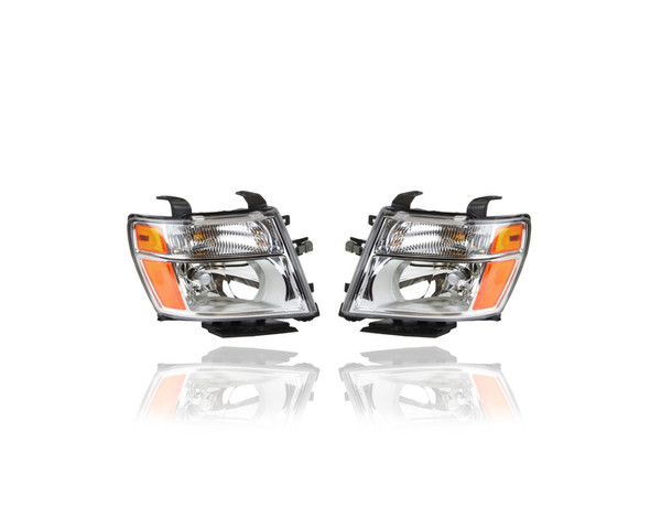 Headlight Assembly - Compatible/Replacement for '12-18 Nissan NV1500/2500/3500, 12-18 NV Passenger - Pair, Left Driver + Right Passenger Set - 260101PA0A, 260601PA0A - CAPA