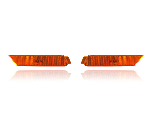 Side Marker Light Assembly For 92246244, 92246245 10-15 Chevrolet Camaro Coupe, 11-15 Convertible Without Tow Hook - Pair, Left Driver + Right Passenger Set, NSF