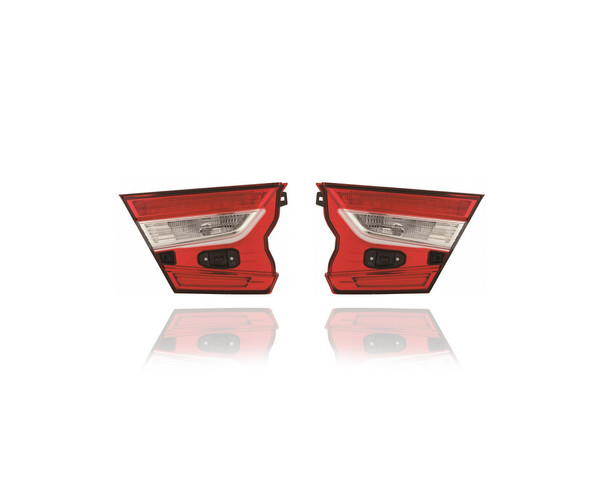 Tail Light Assembly - Compatible/Replacement for '18-21 Honda Accord Sedan, 21-21 Hybrid LX/EX/EXL/Sport - Inner On Trunk Lid Halogen - Pair Set - 34150TVAA01, 34155TVAA01