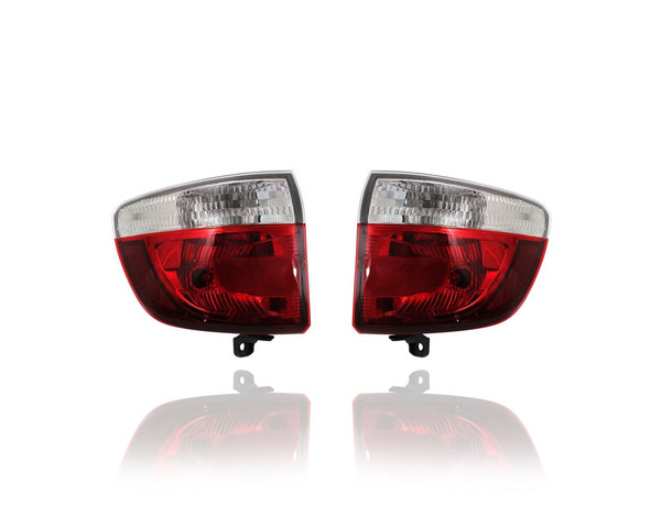 Tail Light Assembly - Compatible/Replacement for '11-13 Dodge Durango - Rear On Body - Pair, Left Driver + Right Passenger Set - 55079136AG, 55079137AG
