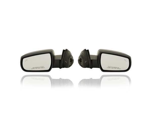 Door Mirror - Compatible/Replacement for '14-15 Chevrolet Malibu - With Turn Signal & Side Object Sensor, Without Memory - Pair, Left Driver + Right Passenger Set - 23177375, 23177379