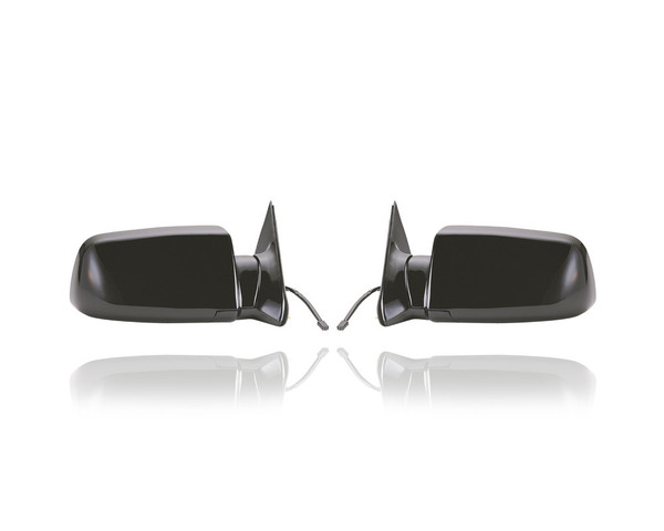 Door Mirror - Compatible/Replacement for '88-02 Chevrolet GMC Pickup, 92-00 Blazer/Tahoe/Yukon/Suburban - Powered, Non-Heated - Pair, Left Driver + Right Passenger Set - 15764758, 15764757 NSF