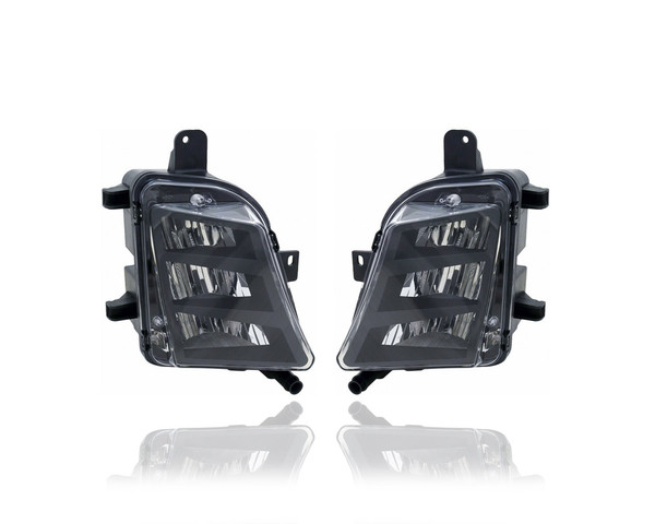 Fog Light Assembly - Compatible/Replacement for '14-17 VW Volkswagen Golf/GTI - Pair, Left Driver + Right Passenger Set - 5GM941700A, 5GM941699A