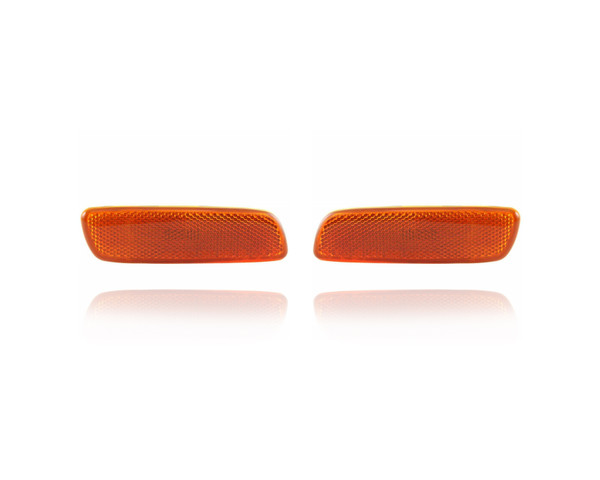 Side Marker Light For LX2551103; LX2550103 98-05 Lexus GS300/400/430, 01-05 IS300 Toyota Prius, 98-00 LS400 - Pair Left and Right Set, Amber