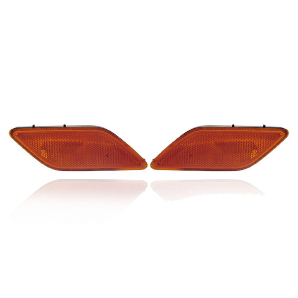 Side Marker Light For 10-13 Mercedes-Benz E-Class Sedan, 11-13 Wagon - Pair, Left Driver + Right Passenger Set - 2128200021, 2128200121