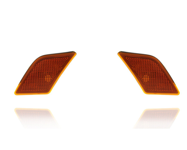 Side Marker Light For 08-11 Mercedes-Benz C-Class - Pair, Left Driver + Right Passenger Set - CAPA - 2048200221, 2048200121