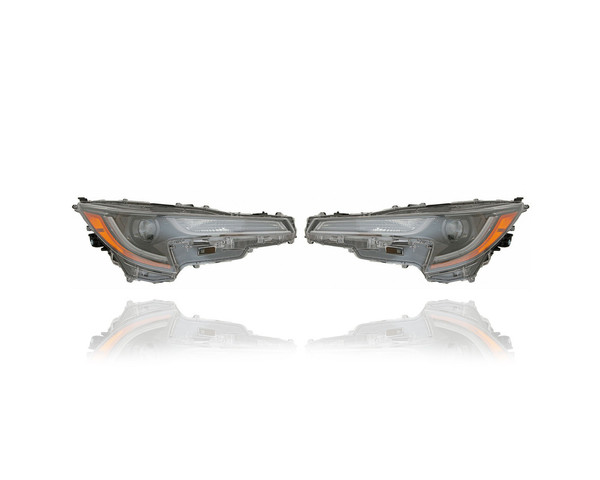 Headlight - Compatible/Replacement for '20-21 Toyota Corolla Sedan L/LE (Japan Built) - LED - Pair, Left Driver + Right Passenger Set - 8114012K90, 8107012K90 CAPA
