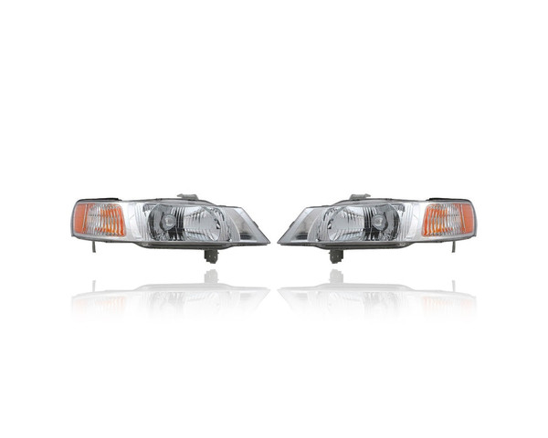 Headlight - Compatible/Replacement for '99-04 Honda Odyssey Van - Pair, Left Driver + Right Passenger Set - 33101S0XA01, 33151S0XA01 CAPA