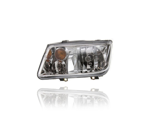 Headlight - Compatible/Replacement for '02-05 VW Volkswagen Jetta Sedan/Wagon GL/GLS - With Amber Signal Lamp, Without Integrated Fog Lamp - Left Hand - Driver - 1J5941017BJ