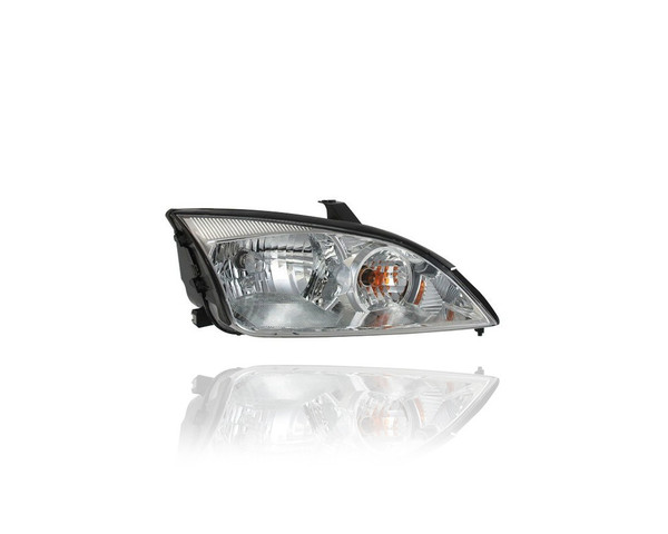 Headlight Assembly - Compatible/Replacement for '05-07 Ford Focus Sedan/Hatchback/Wagon - Halogen - Right Hand - Passenger - 7S4Z13008E CAPA