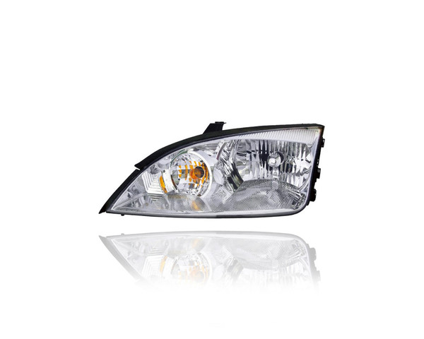 Headlight Assembly - Compatible/Replacement for '05-07 Ford Focus Sedan/Hatchback/Wagon - Halogen - Left Hand - Driver - 7S4Z13008F