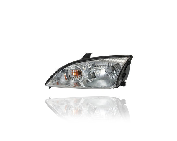 Headlight Assembly - Compatible/Replacement for '05-07 Ford Focus Sedan/Hatchback/Wagon - Halogen - Left Hand - Driver - 7S4Z13008F CAPA