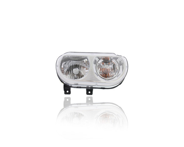 Headlight Assembly - Compatible/Replacement for '08-14 Dodge Challenger SE/SXT/Rally/RT-Only - Halogen - Right Hand - Passenger - 5028776AA CAPA