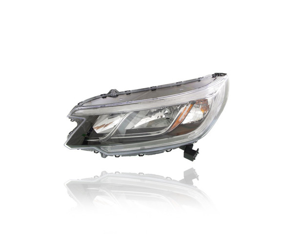 Headlight Assembly - Compatible/Replacement for '15-16 Honda CR-V EX/EXL - Halogen With LED Daytime Running Light - Left Hand - Driver - 33150T1WA01 CAPA